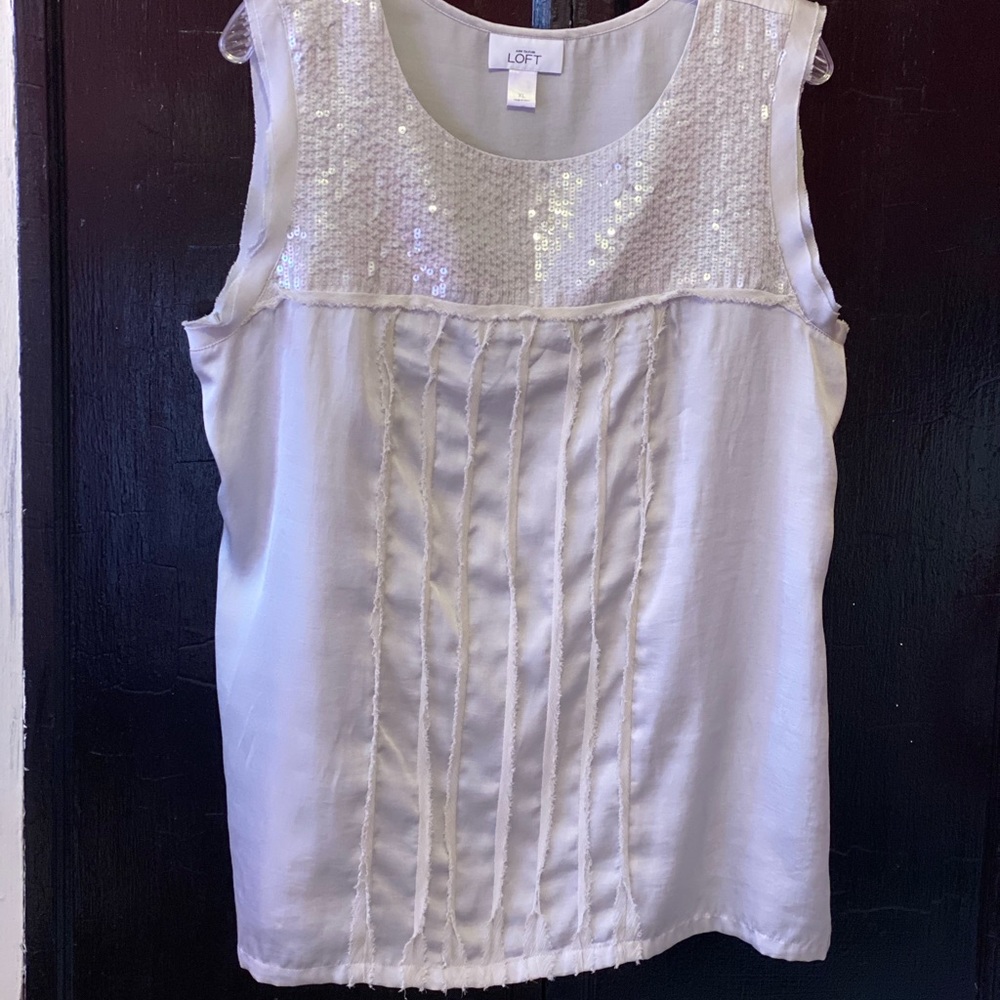 XL silver/gray, armless blouse
